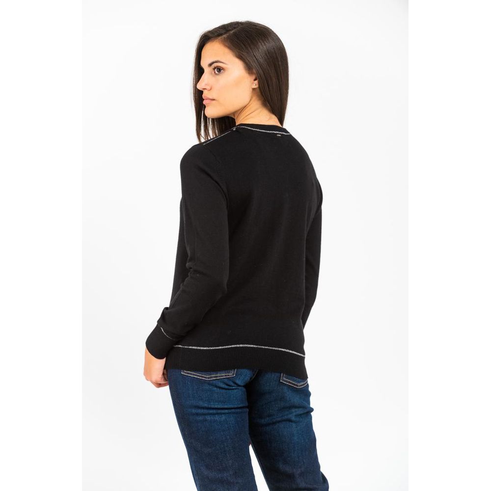 Gas Black Cashmere Sweater