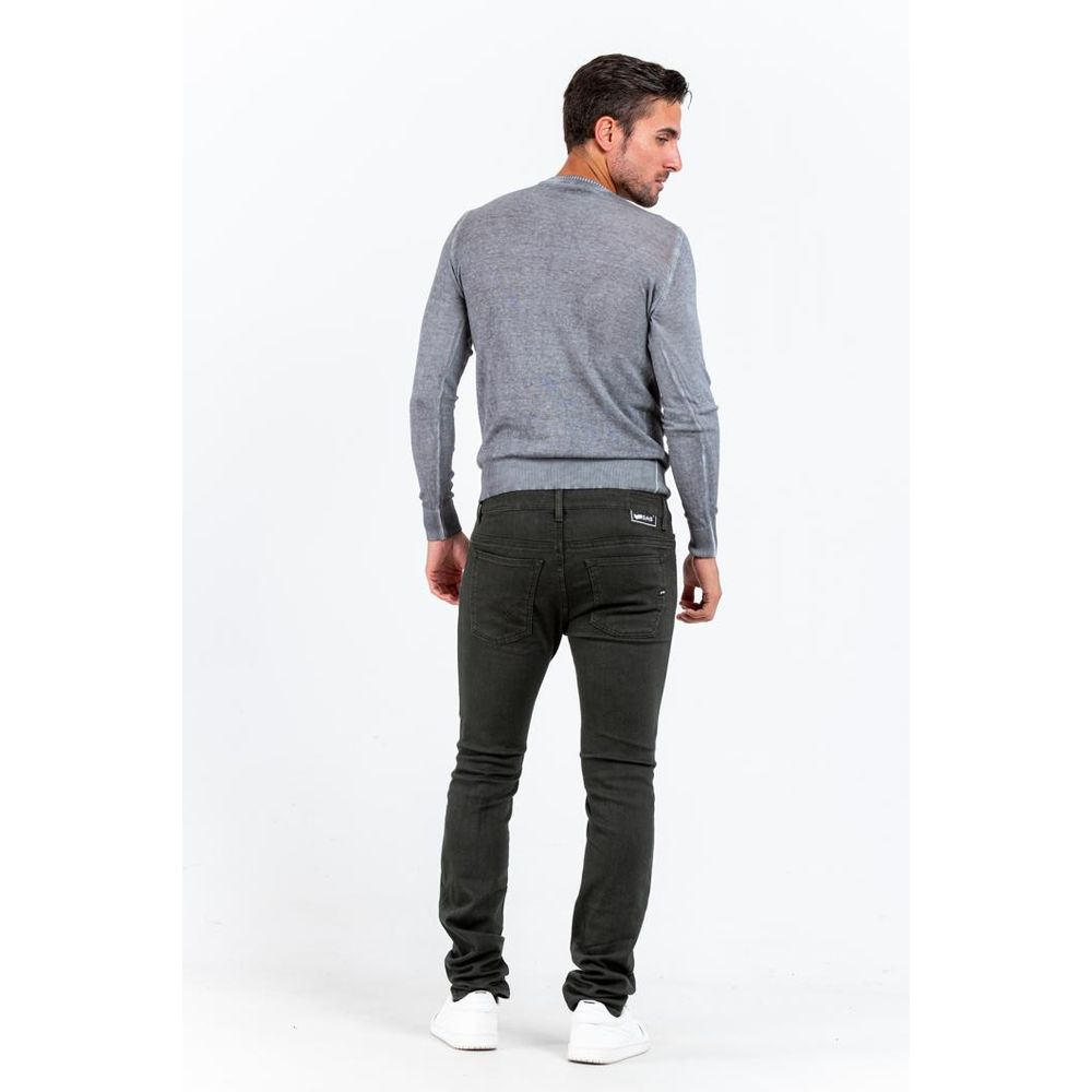 Gas Green Cotton Slim Fit Jeans