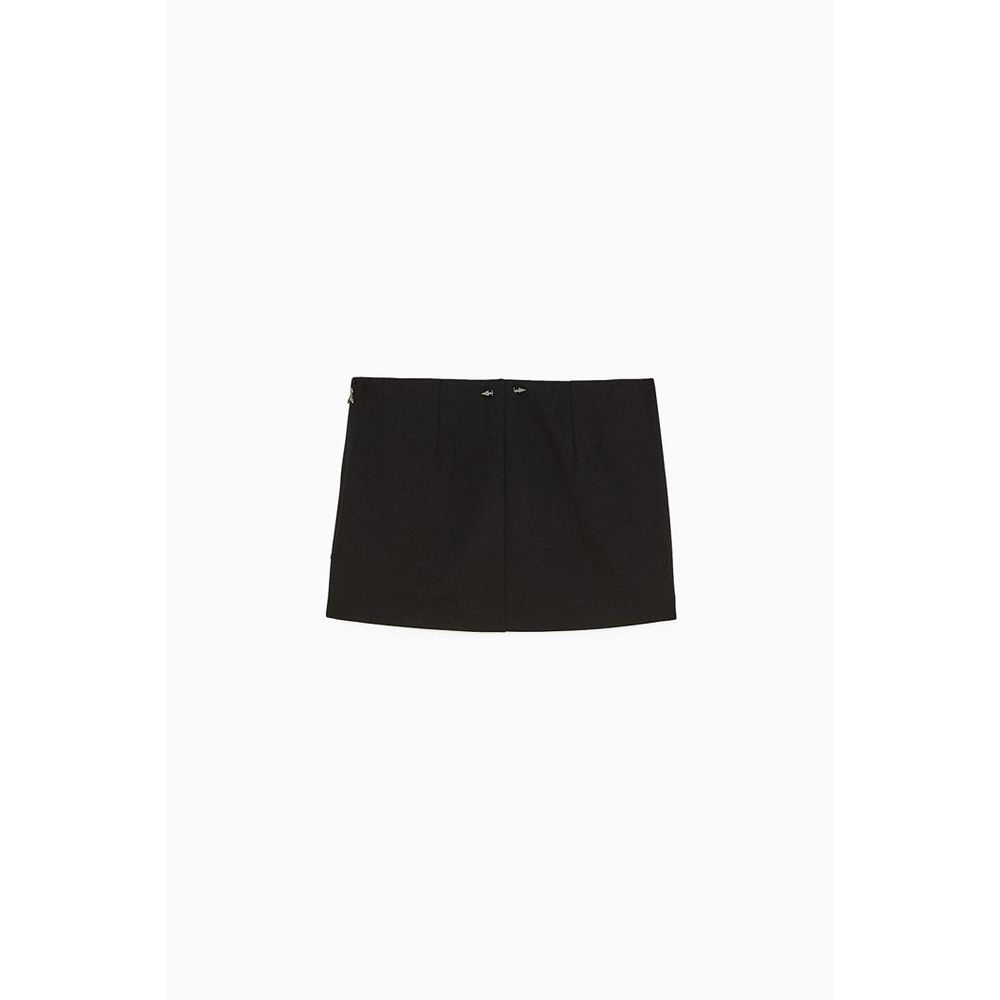 Patrizia Pepe Black Viscose Mini Skirt