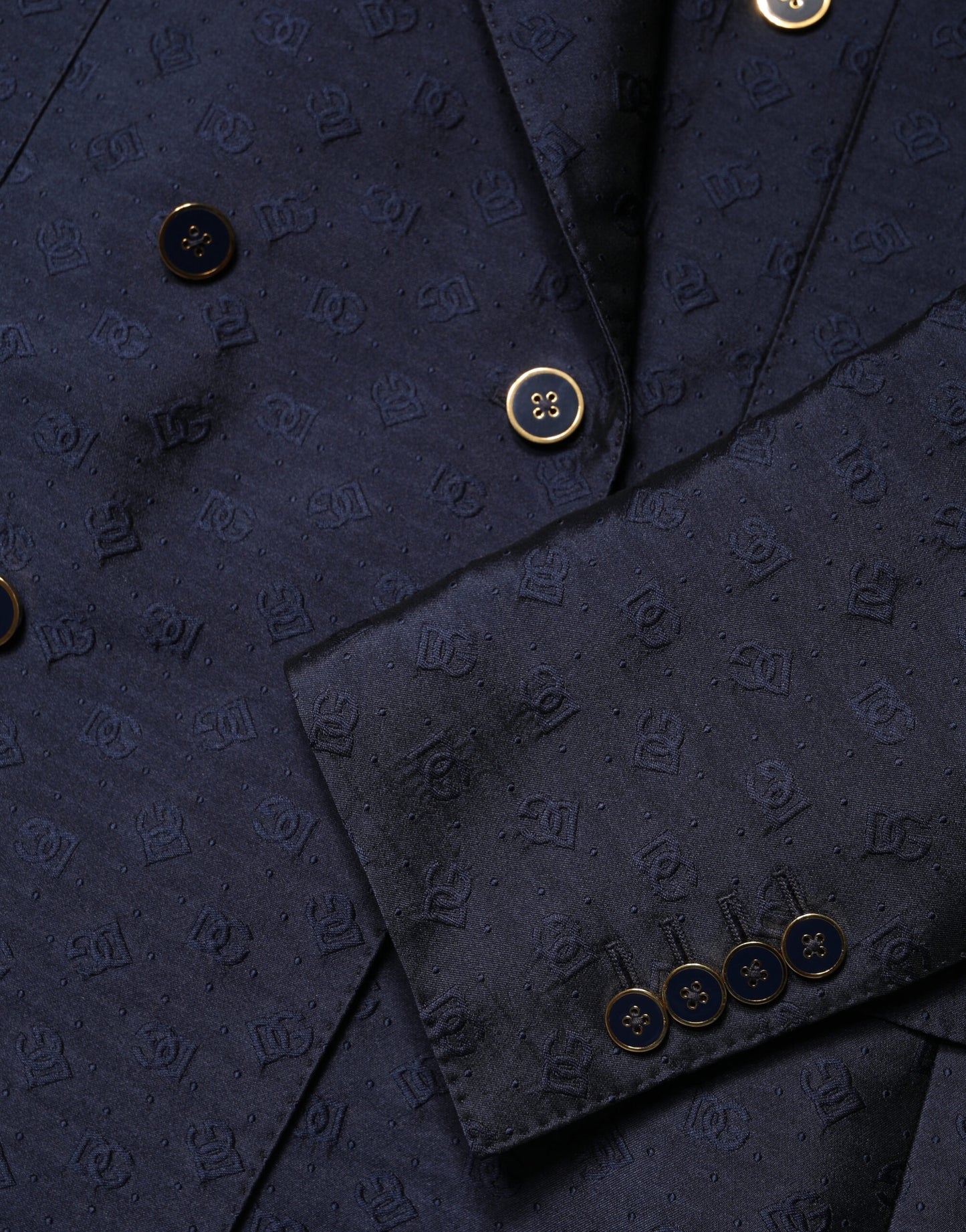 Dolce & Gabbana Dark Blue Double Breasted SICILIA 2 PC Suit