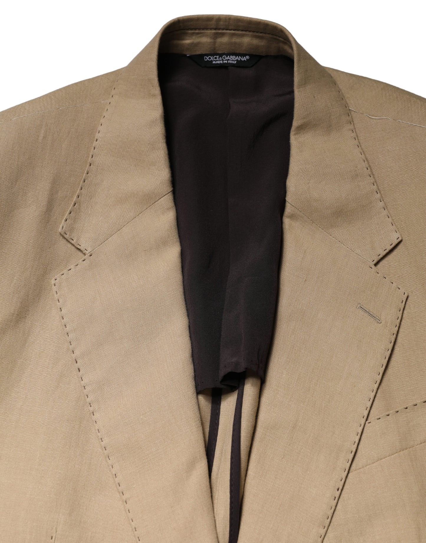 Dolce & Gabbana Beige TAORMINA Single Breasted Formal 2 Piece Suit