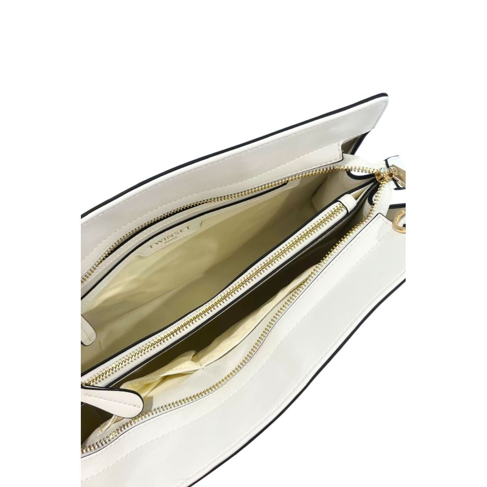 Twinset White PU Women Shoulder Bag