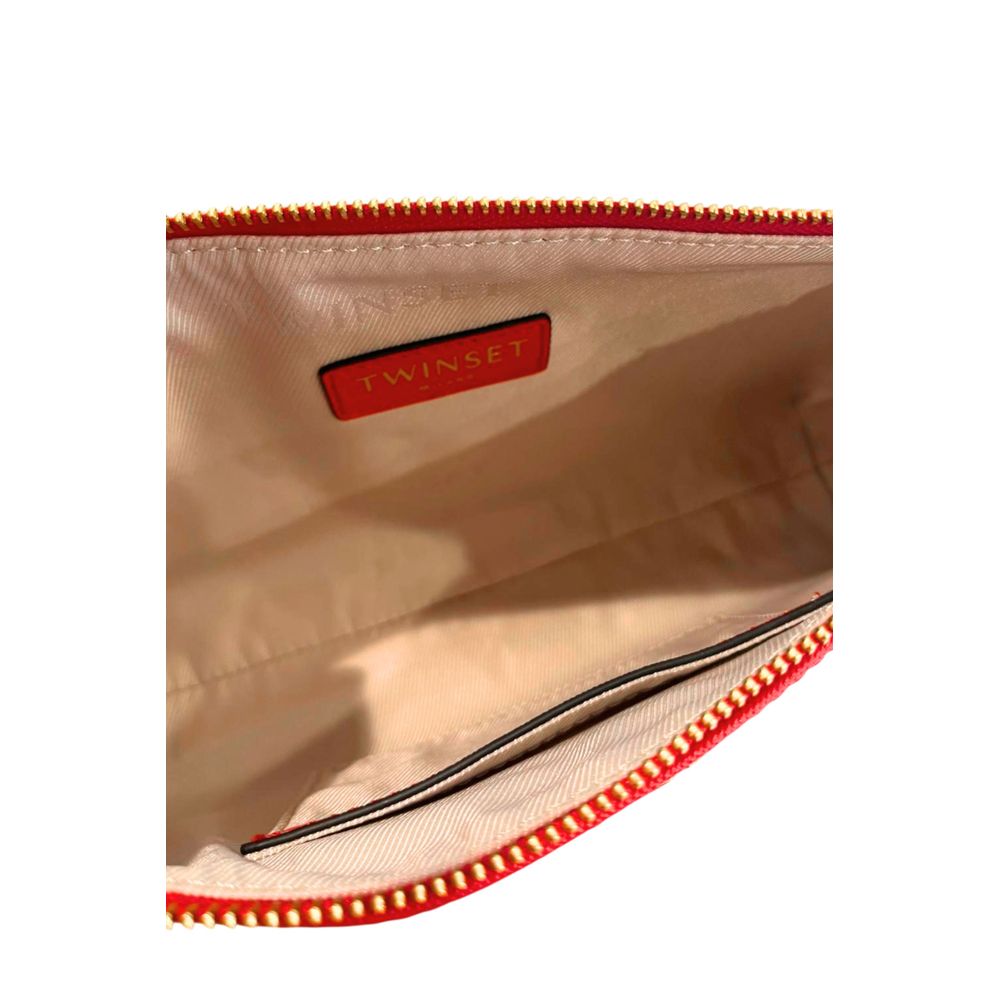 Twinset Red PU Women Crossbody Bag