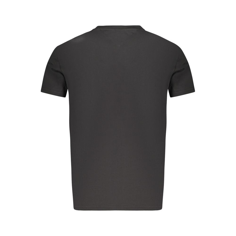Tommy Hilfiger Black Cotton Men T-Shirt