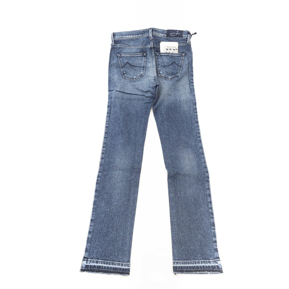 Jacob Cohen Blue Cotton Women Jeans