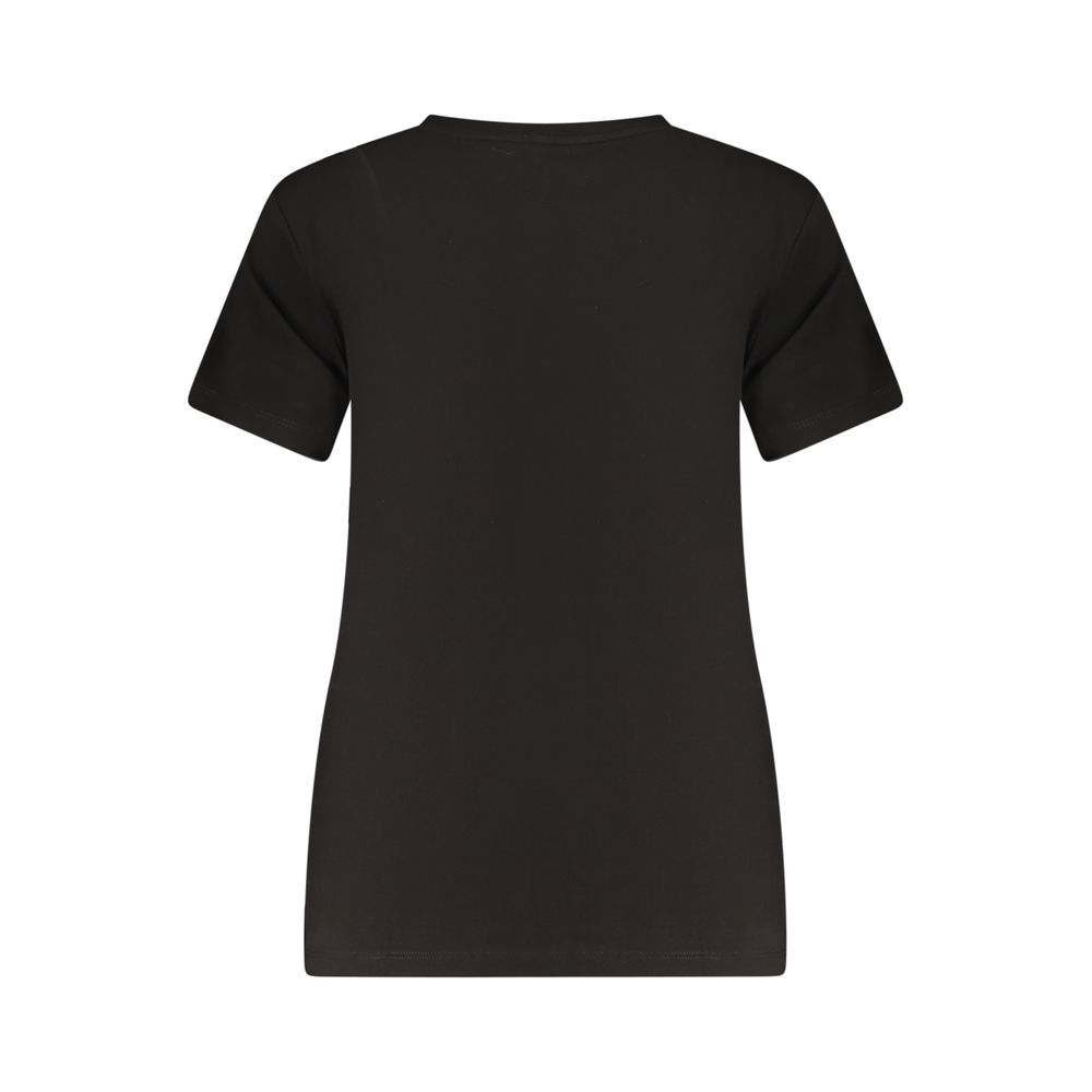 Guess Jeans Black Cotton Women T-Shirt