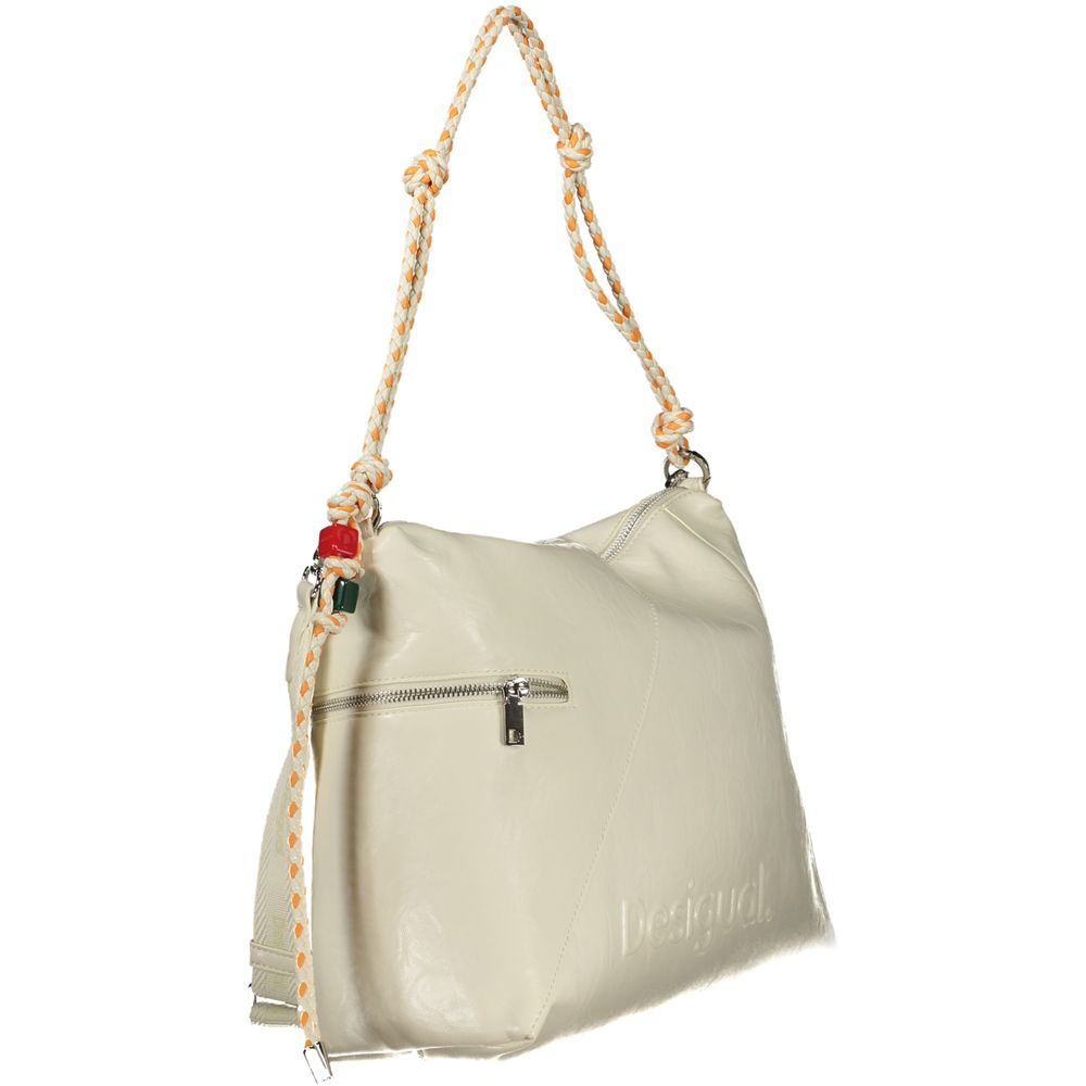 Desigual Ecru Polyurethane Women Handbag