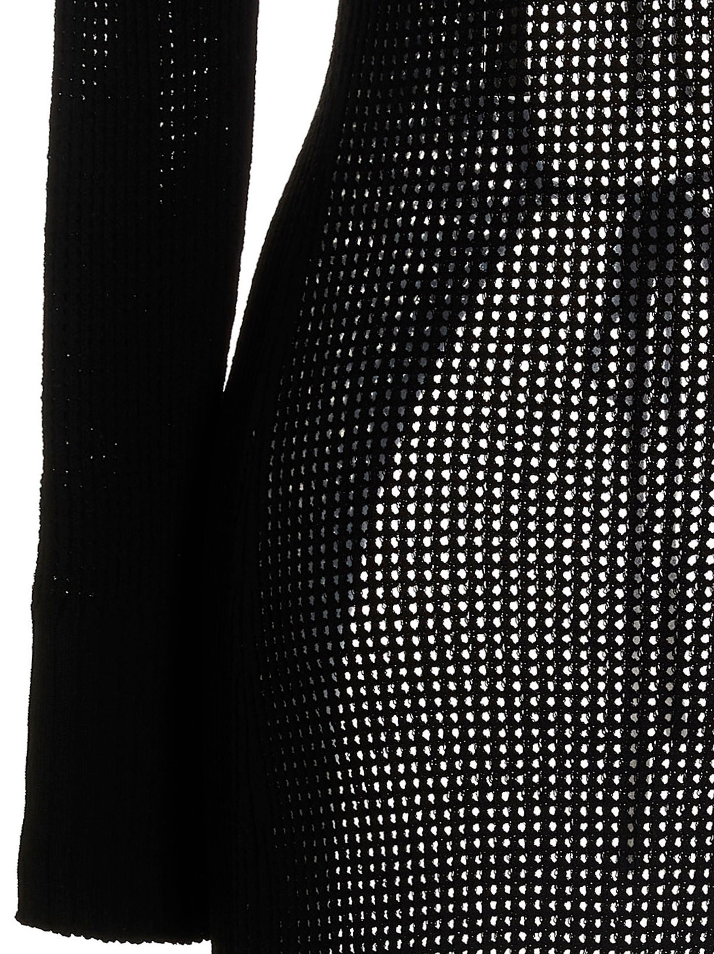 ANDREĀDAMO Black Viscose Cardigan