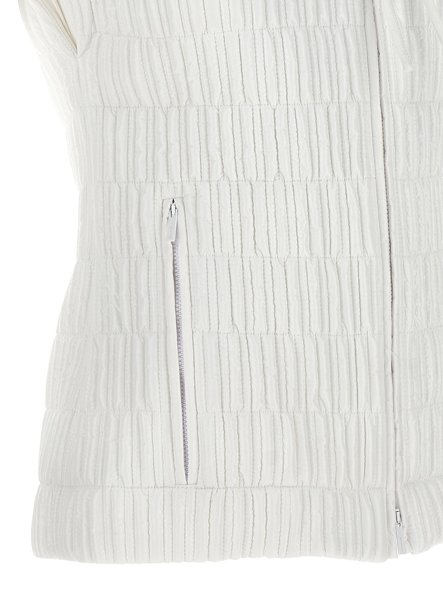 Ferragamo White Polyamide Sleeveless Jacket
