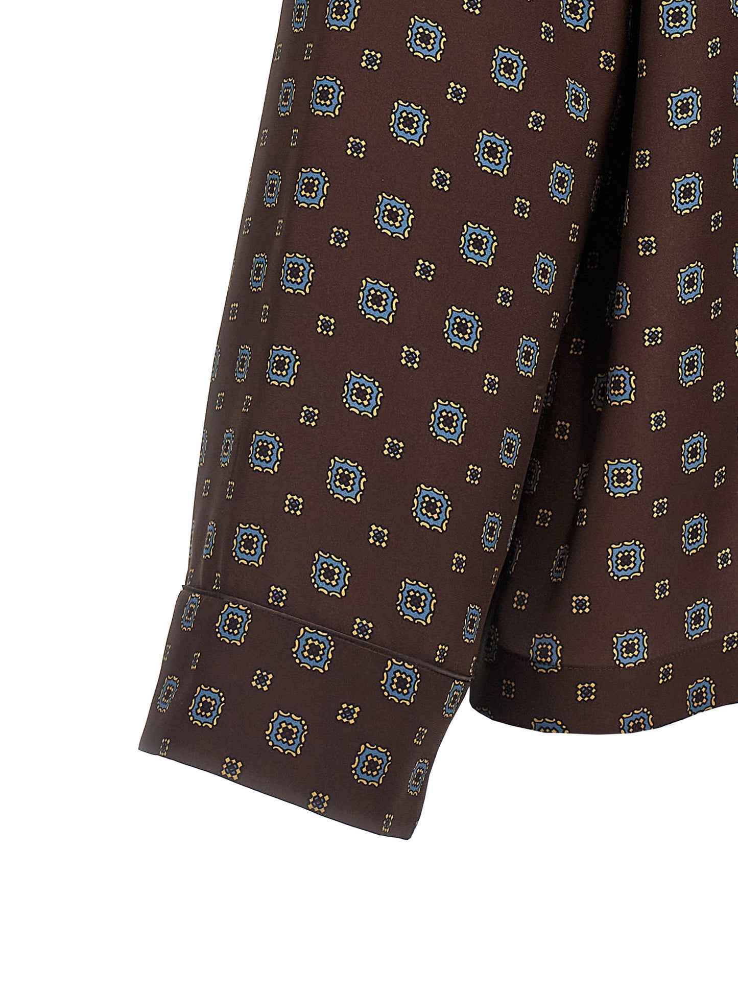 Moschino Brown Silk Blouse