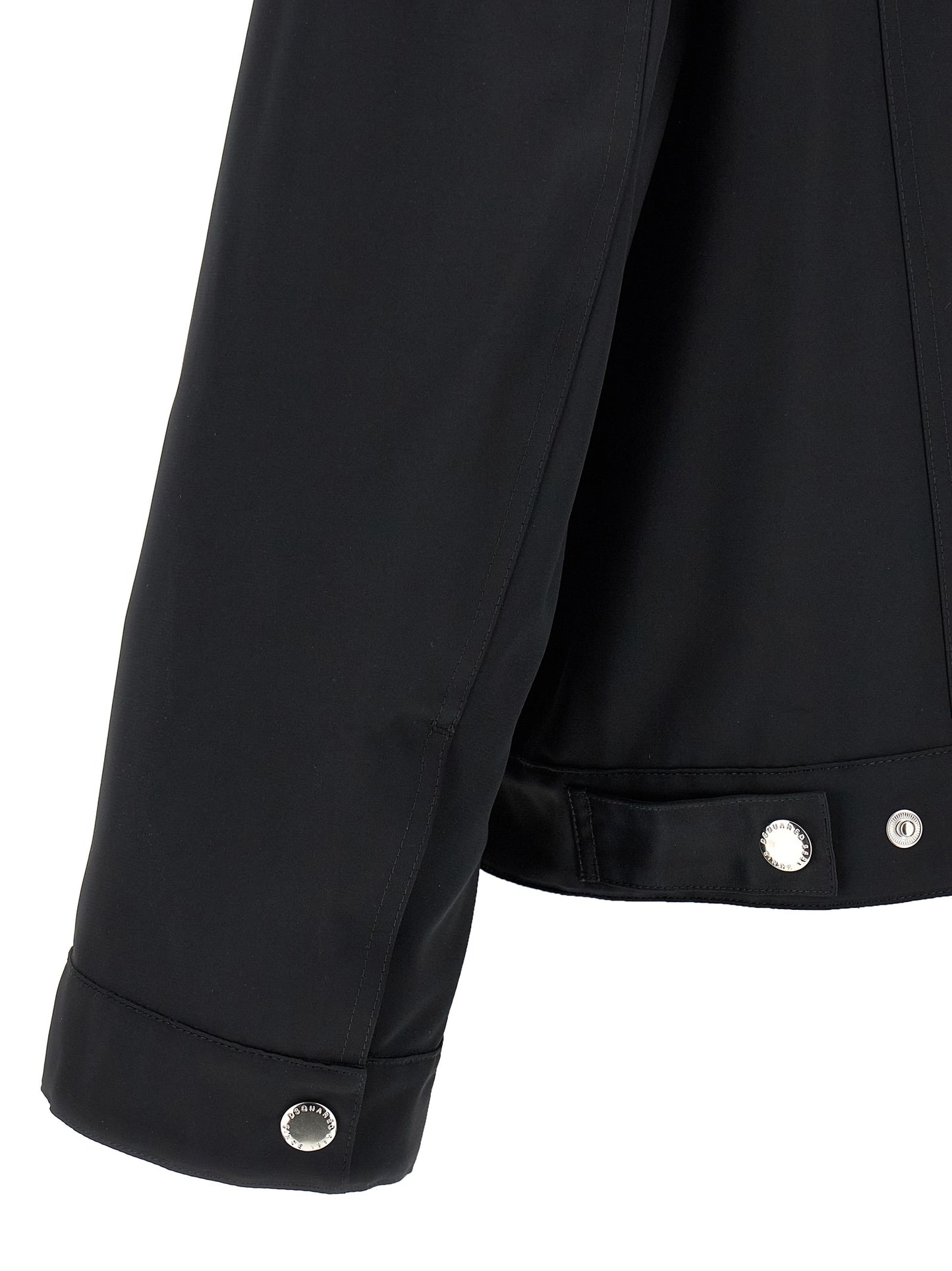 Dsquared² Black Polyester Full-Length Jacket
