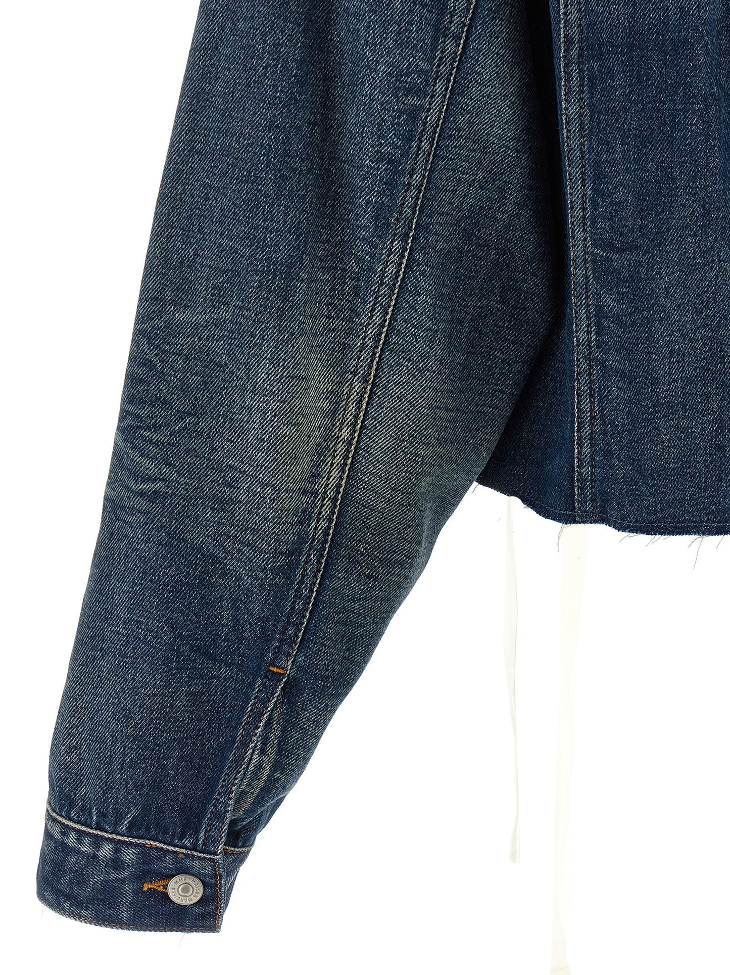 MM6 Maison Margiela Blue Cotton Denim Jacket