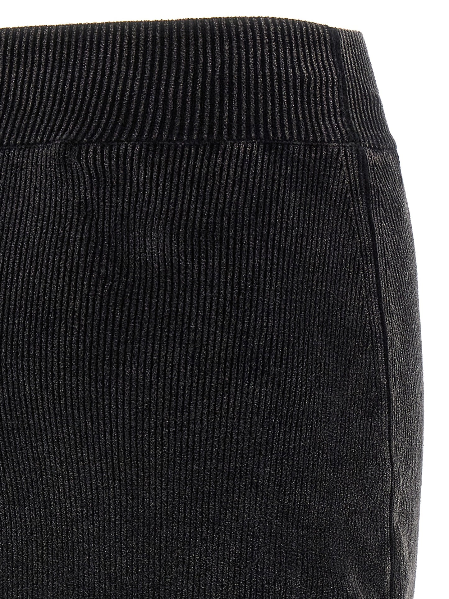 Alexander Wang Black Cotton Long Skirt