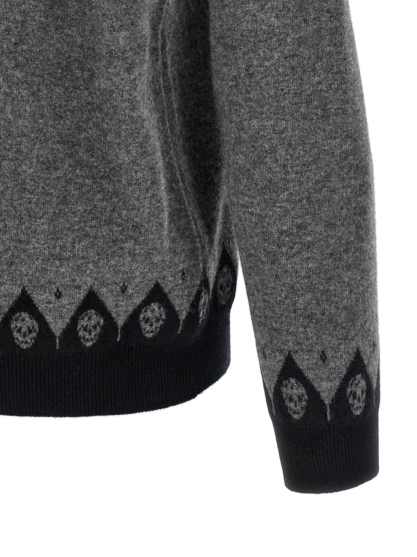 Alexander McQueen Gray Wool Cardigan