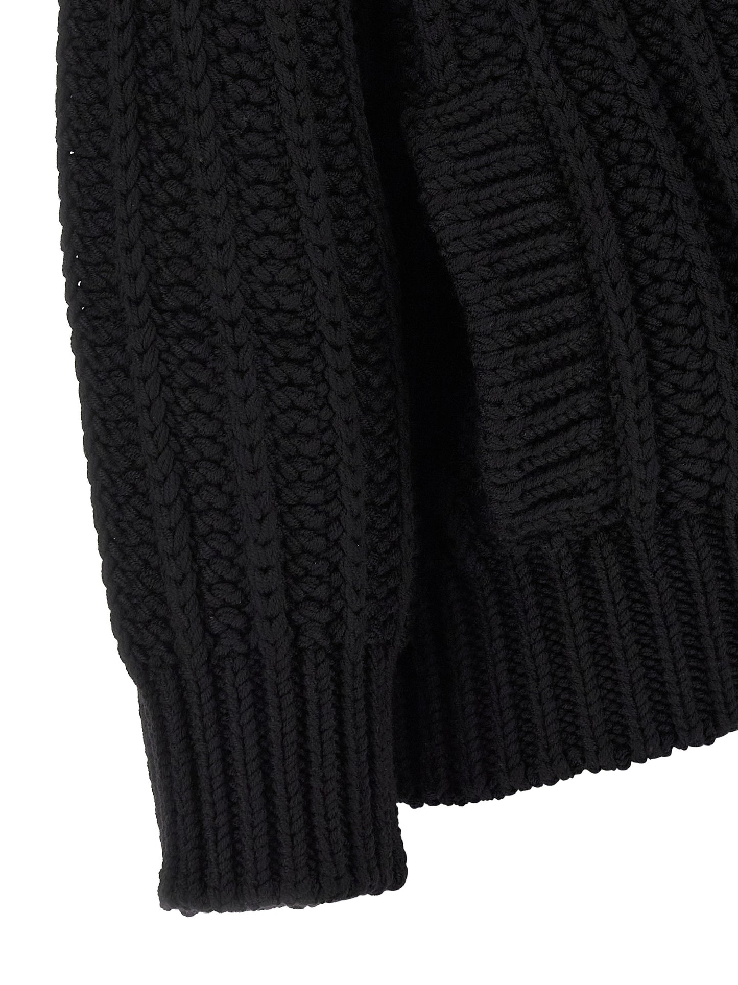 Dolce & Gabbana Black Virgin Wool Cardigan