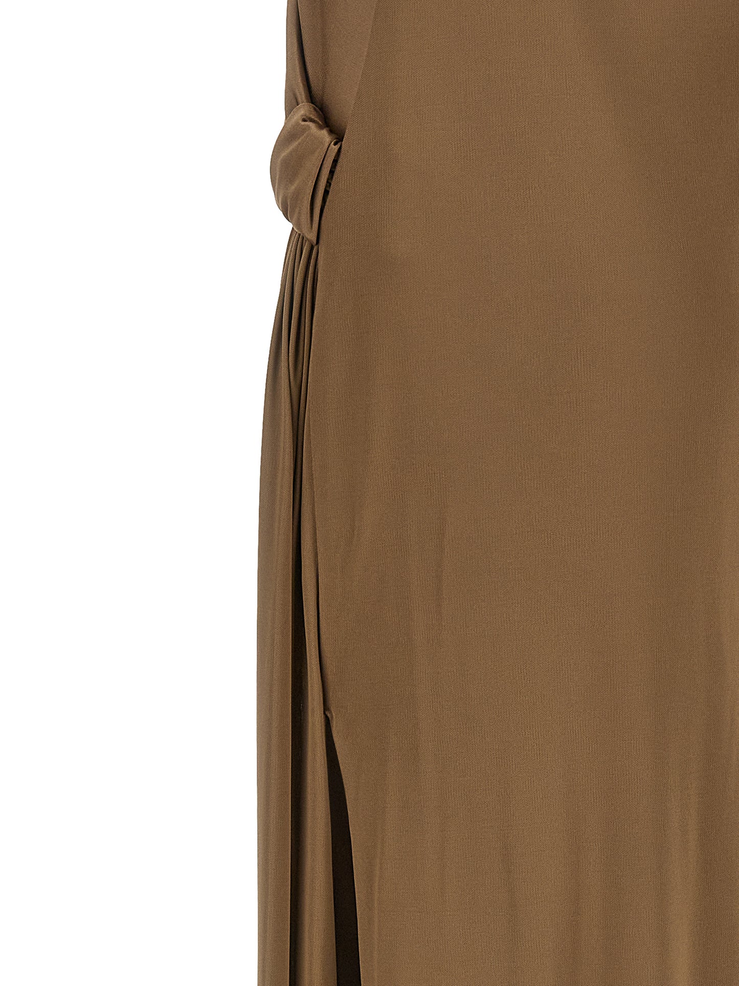 Elisabetta Franchi Beige Viscose Long Dress