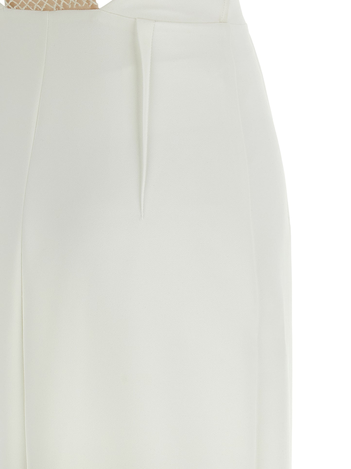 Elisabetta Franchi White Polyester Long Dress