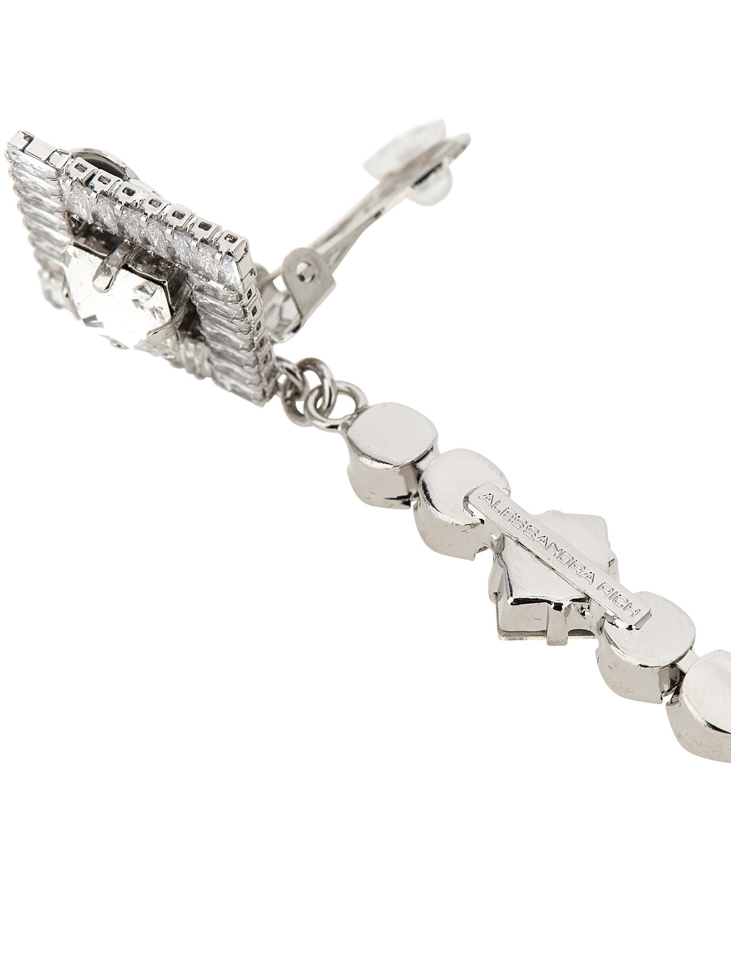 Alessandra Rich Silver Plastic Earrings