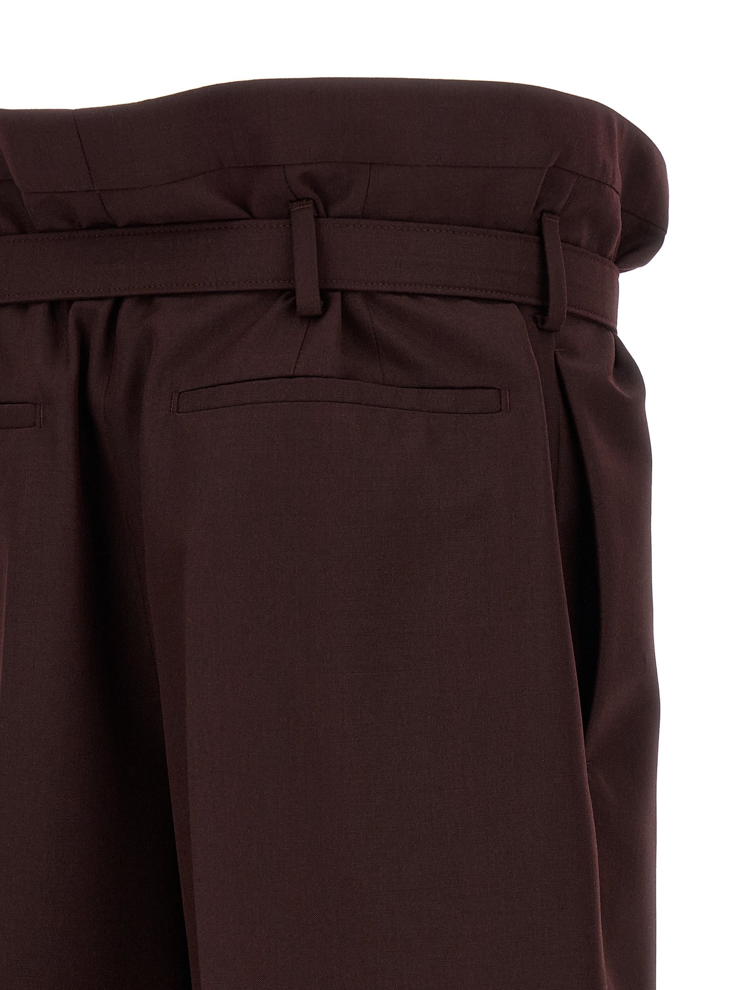 Saint Laurent Purple Wool Casual Pants