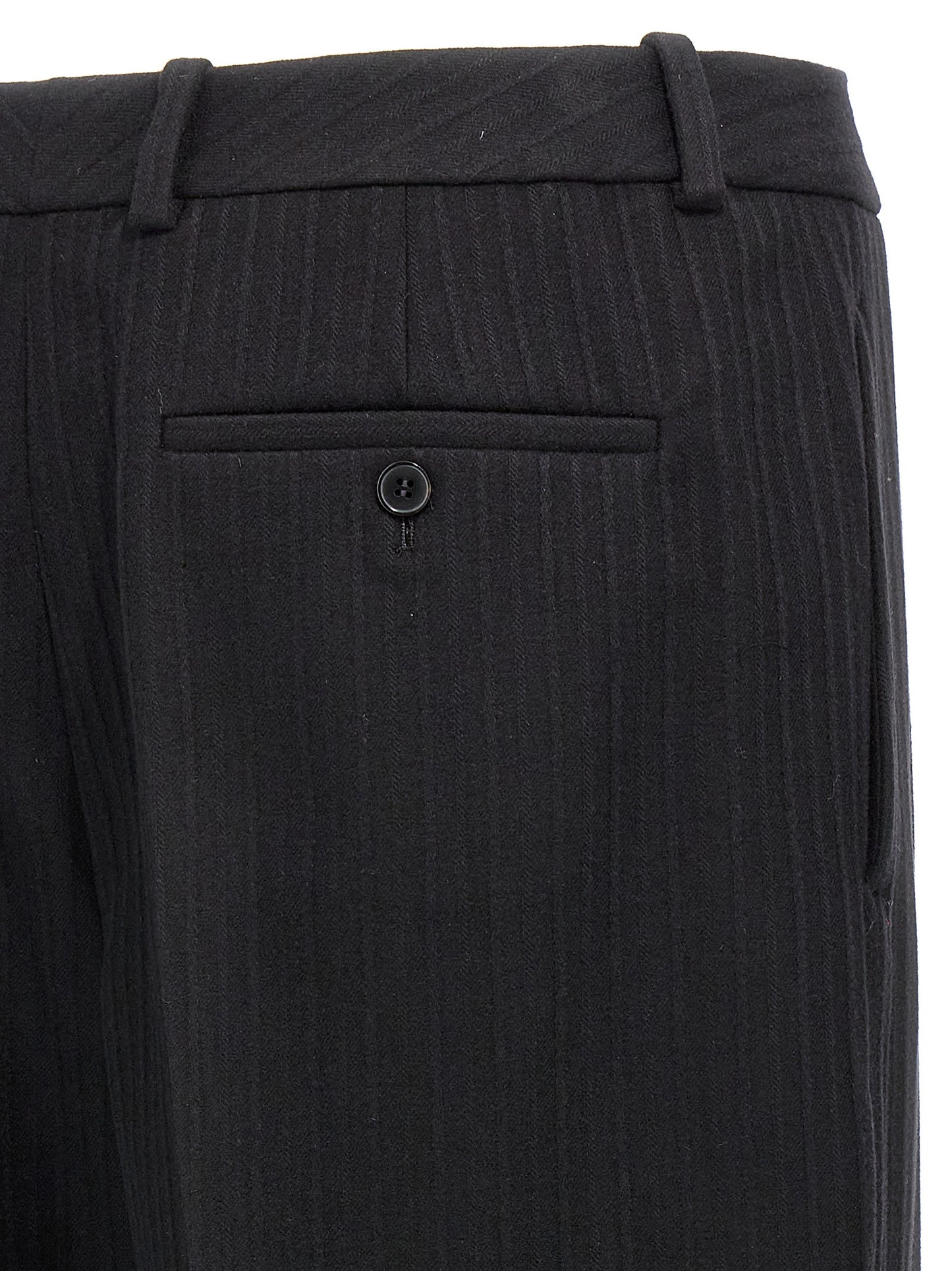 Saint Laurent Black Wool Dress Pants