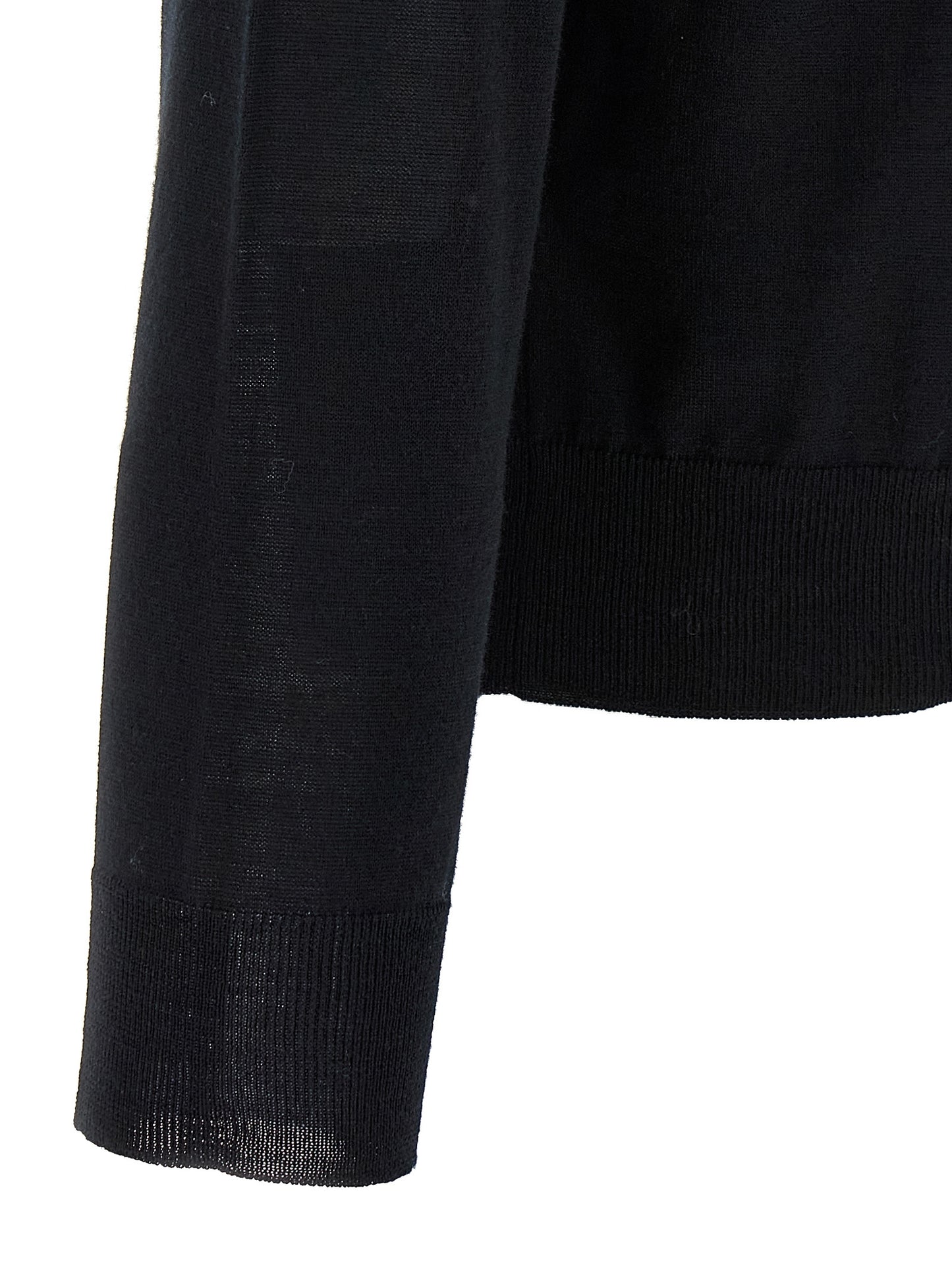 Valentino Garavani Black Virgin Wool Cardigan