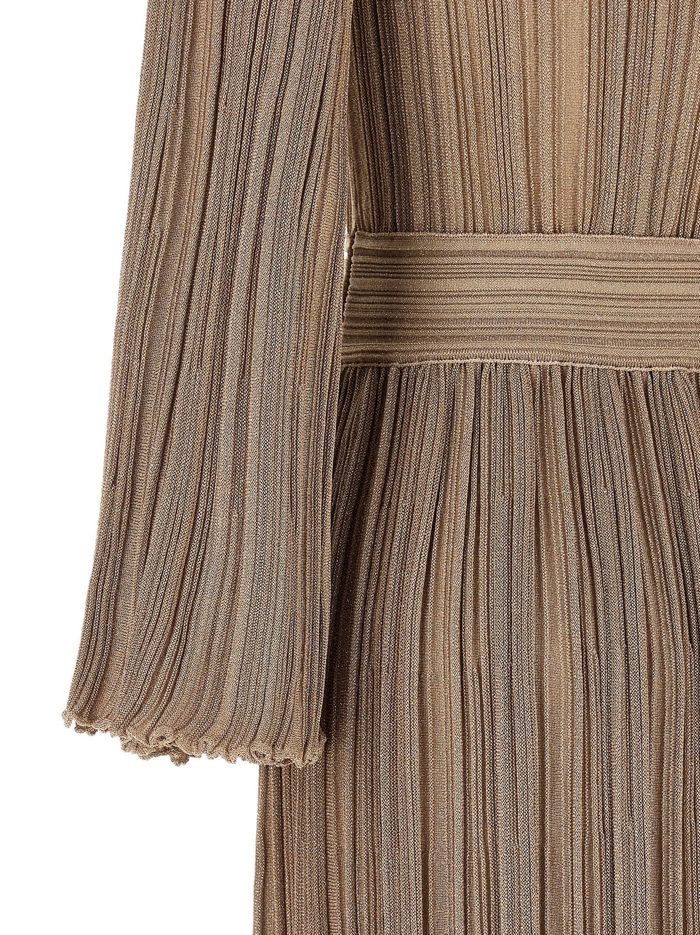 ANTONINO VALENTI Gold Viscose Long Dress