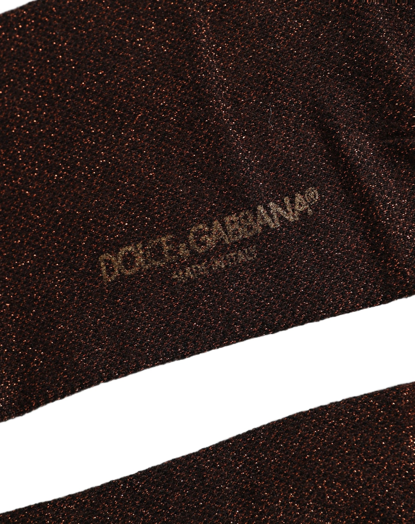 Dolce & Gabbana Men Brown Viscose Over The Calf Accessory Socks