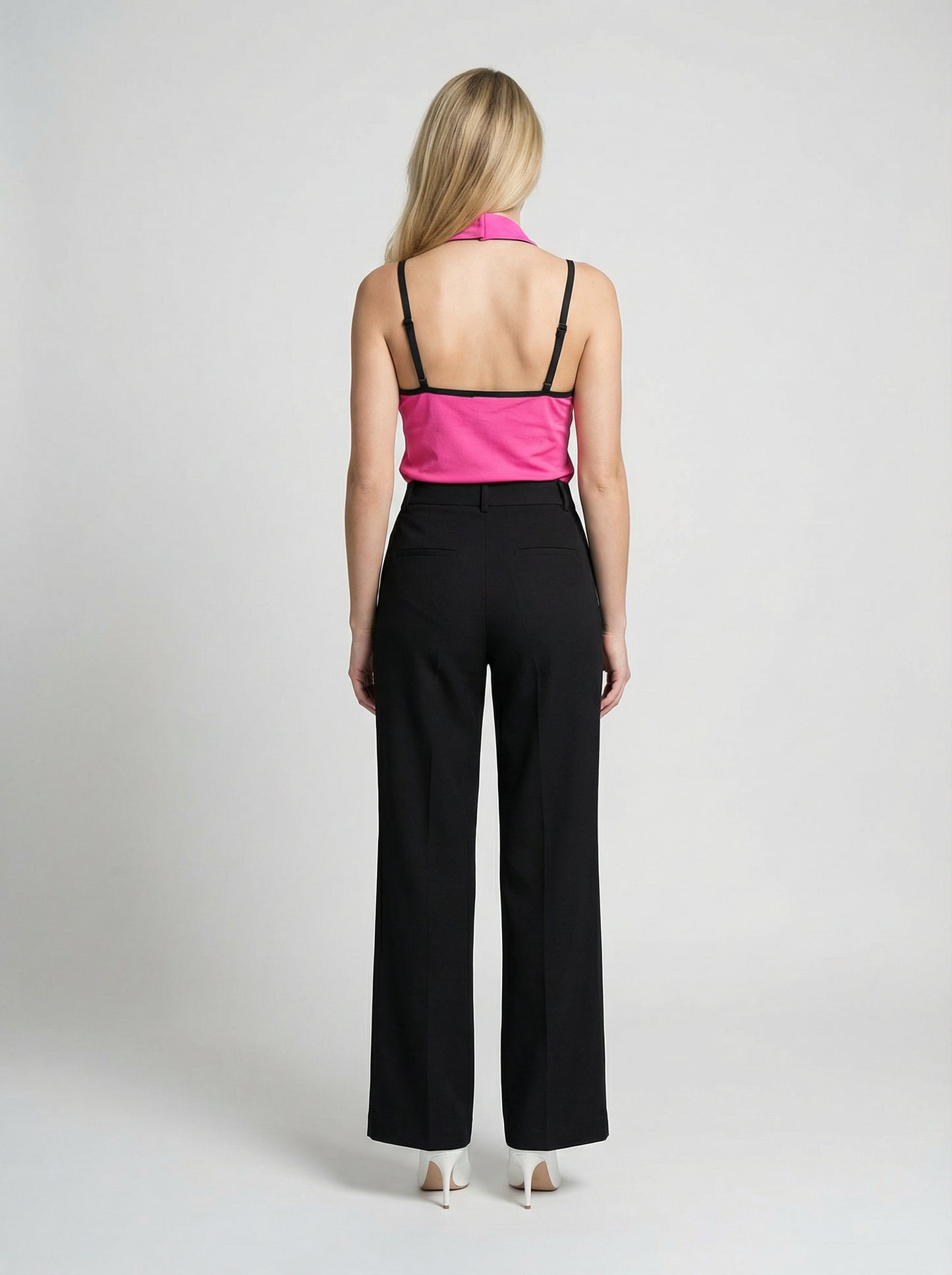 Dolce & Gabbana Pink Virgin Wool Sleeveles T-Shirt