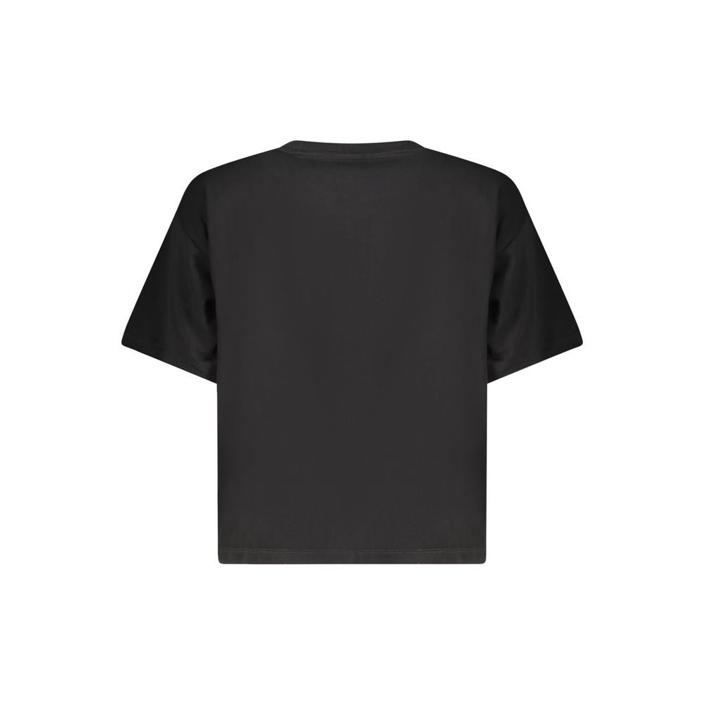 Guess Jeans Black Cotton Women T-Shirt