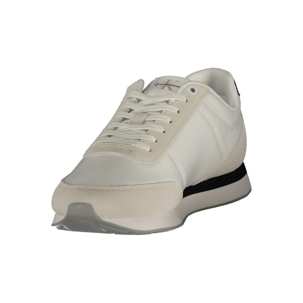 Calvin Klein White Polyurethane Men's Sneaker