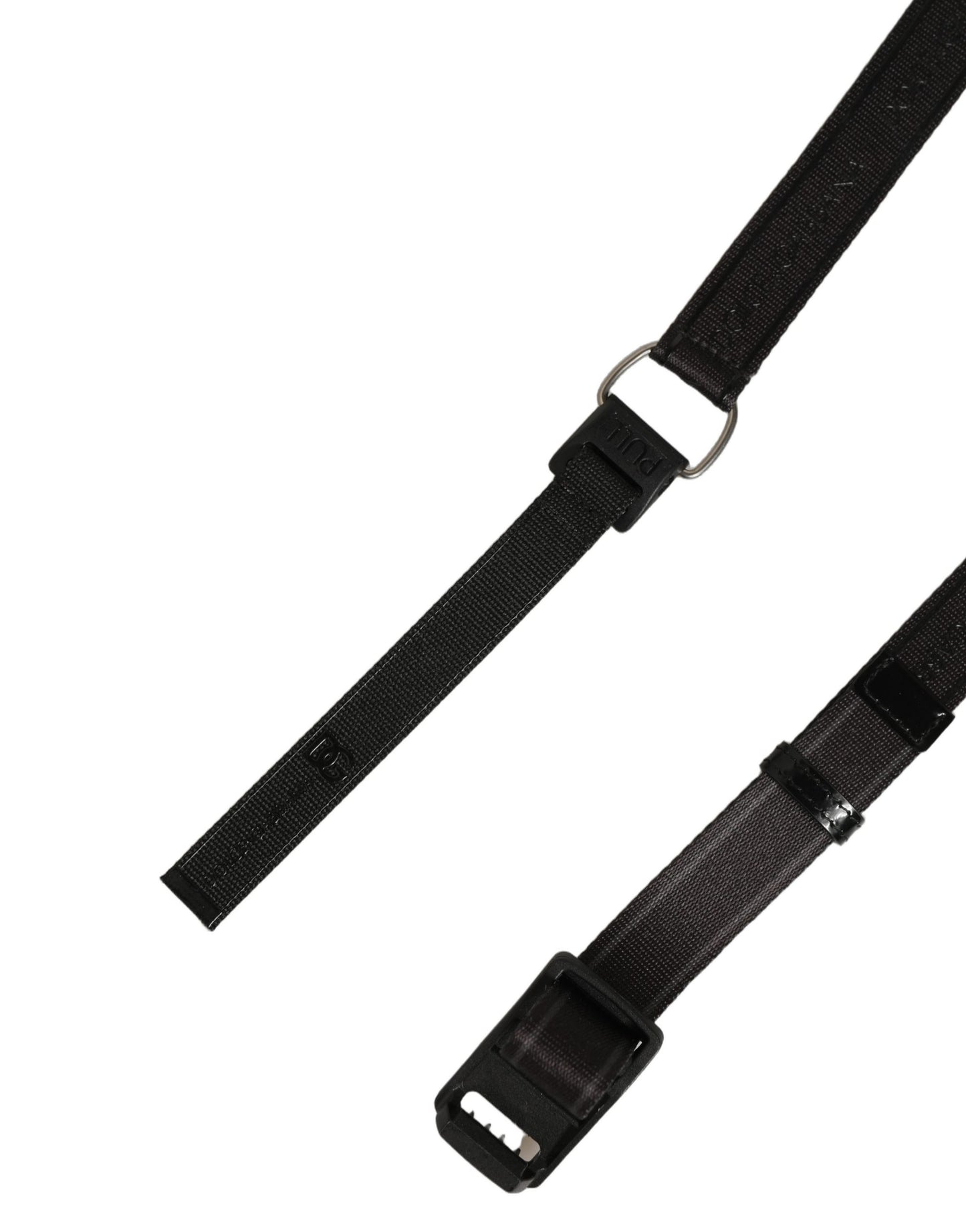 Dolce & Gabbana Men Black Nylon Webbing Plastic Buckle Belt