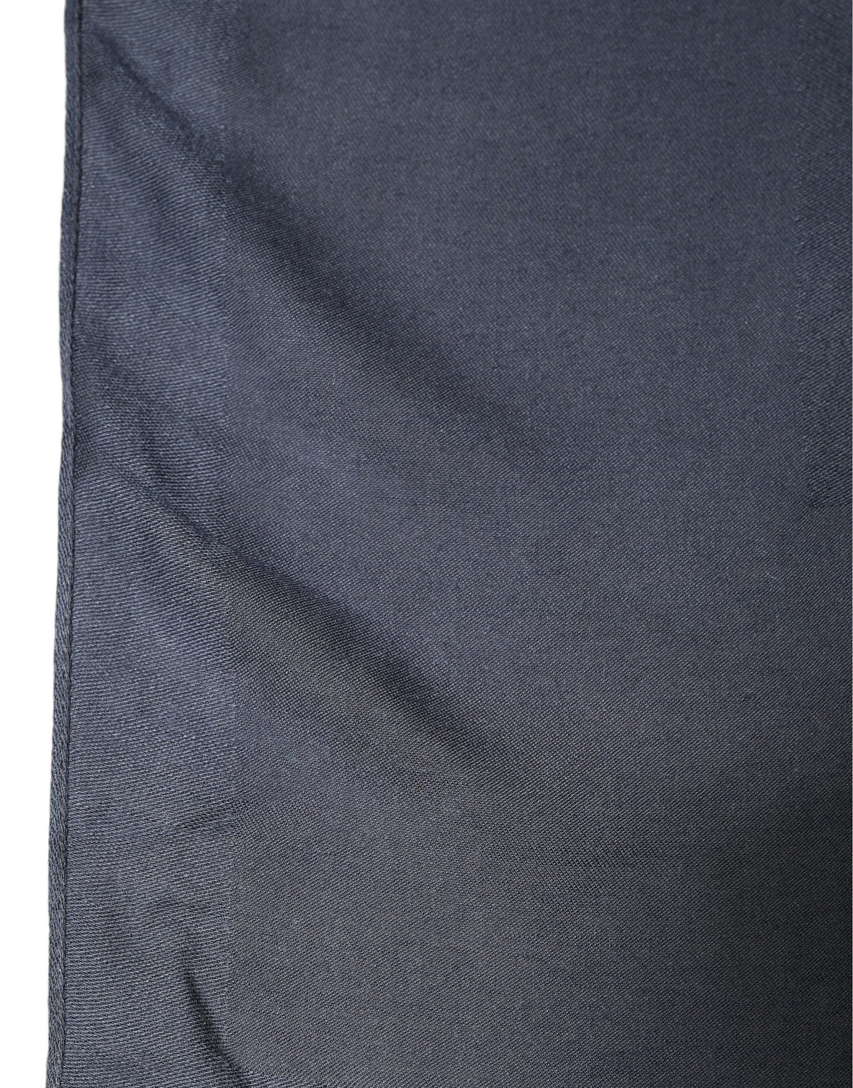 Dolce & Gabbana Dark Blue Modal Frayed Edge Lace Stole Scarf