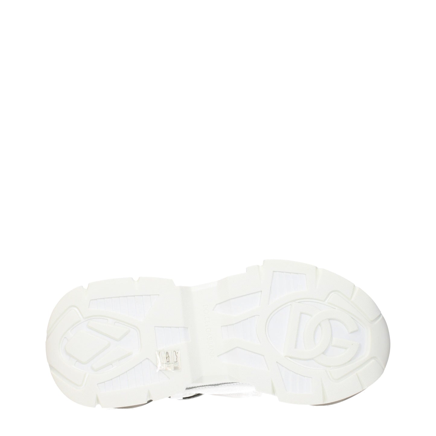 Dolce & Gabbana White Fabric Athletic Sneakers