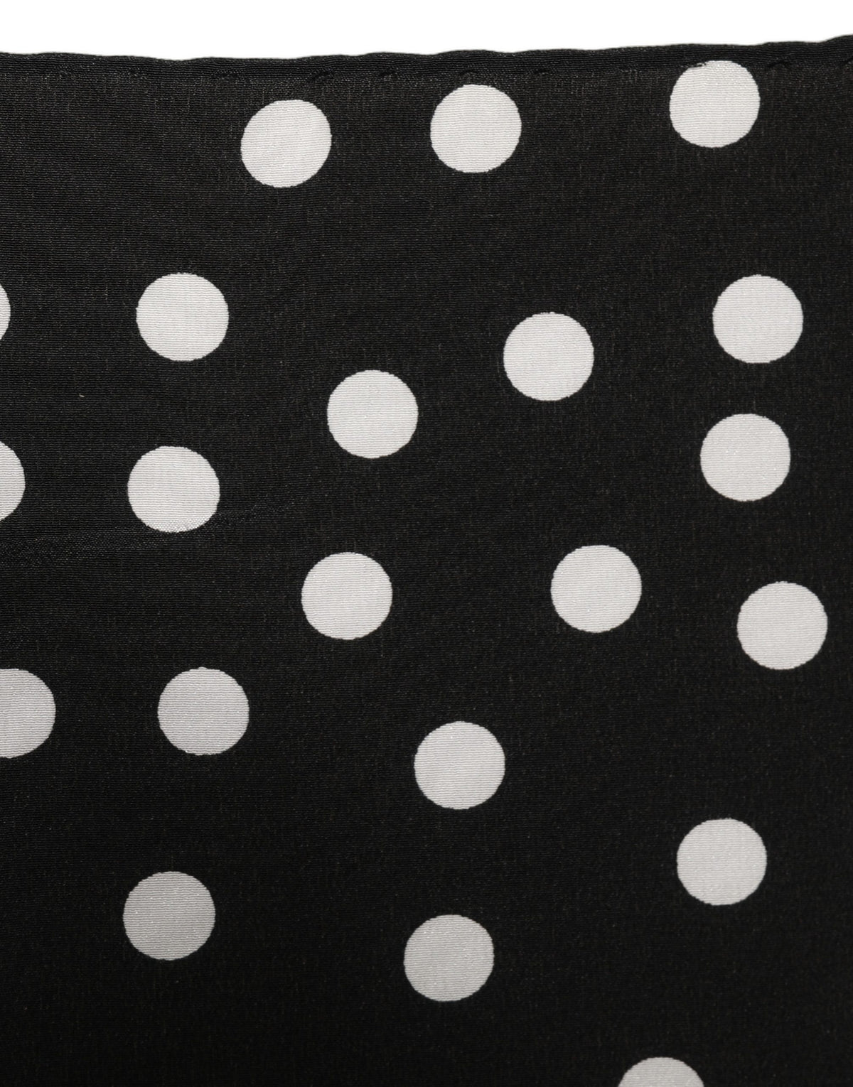 Dolce & Gabbana Black White Polka Dot Square Foulard Scarf