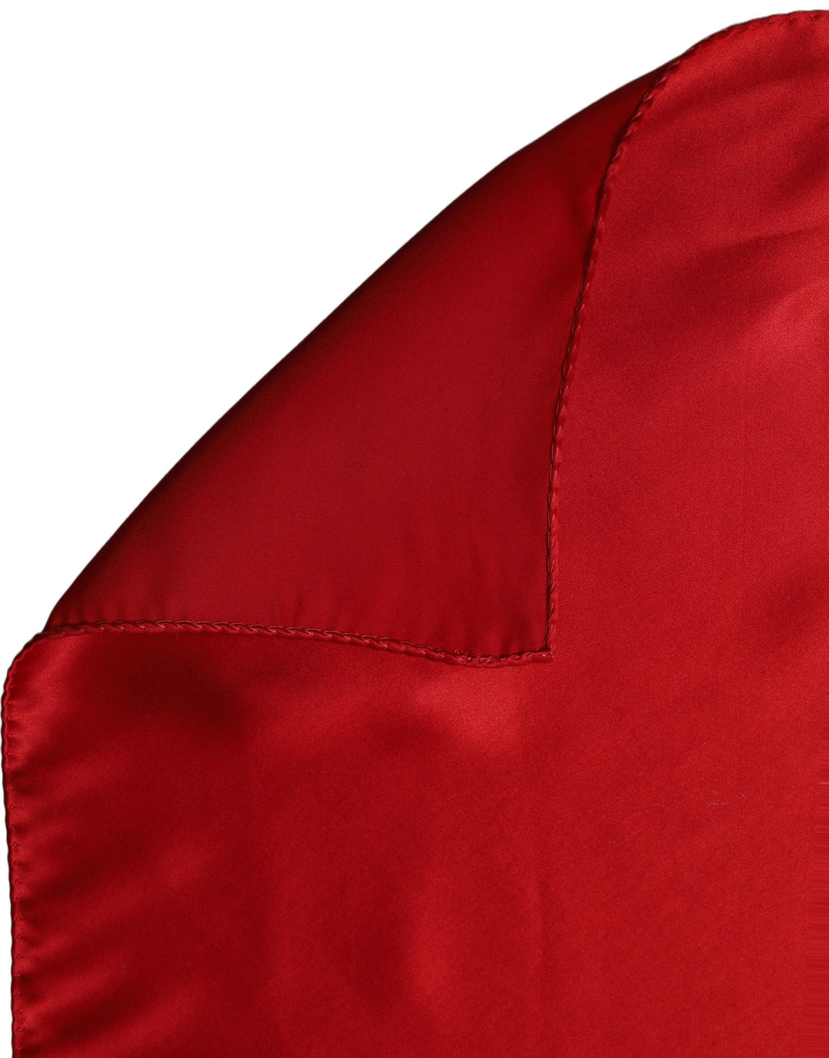 Dolce & Gabbana Red Satin Silk Foulard Handkerchief Scarf