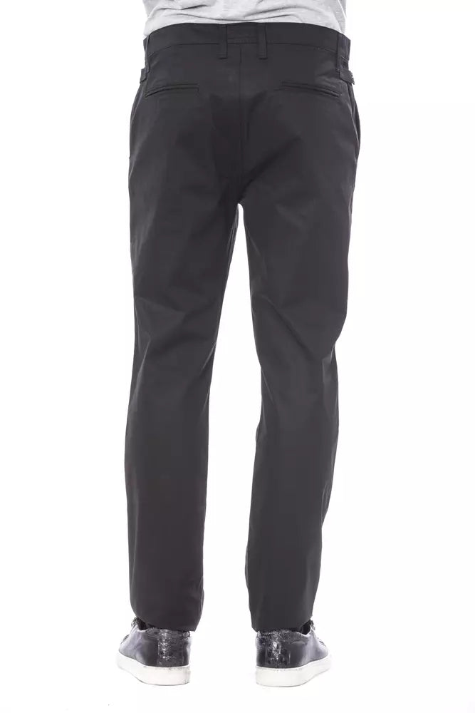 Verri Black Cotton Men's Pant