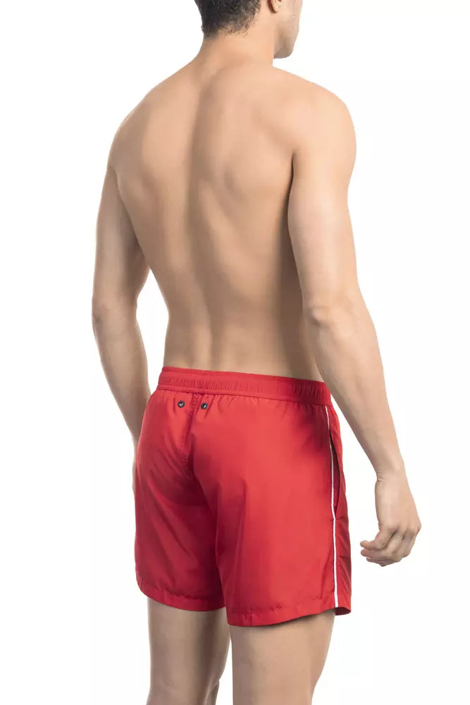 Bikkembergs Black Polyester Men Swimsuit