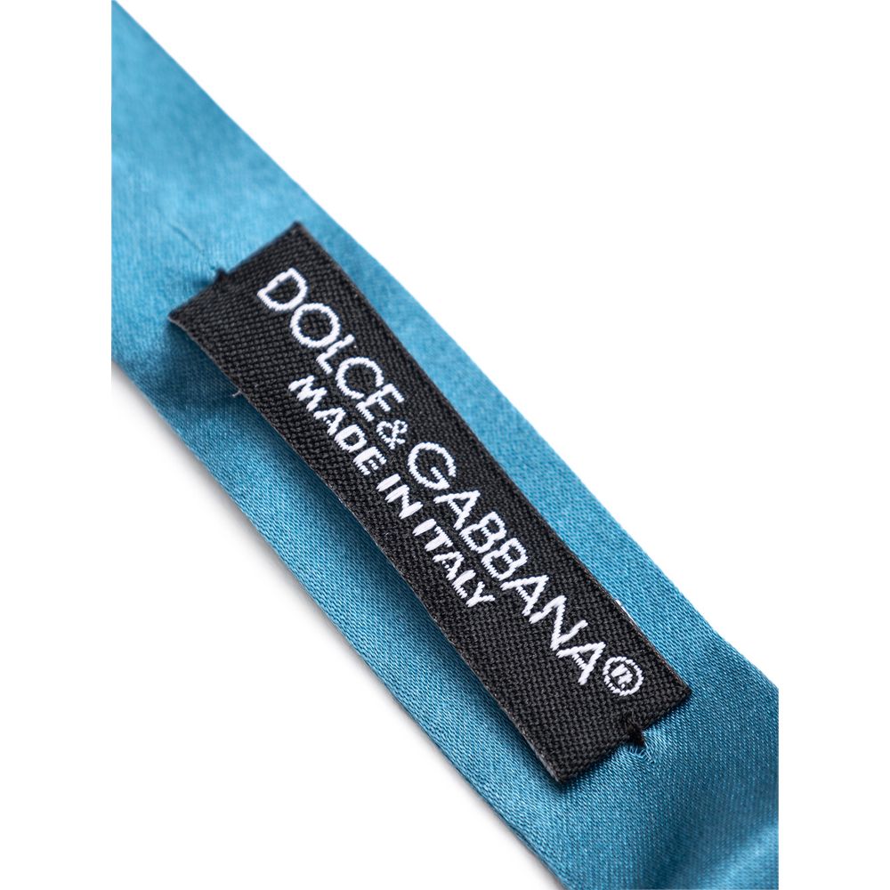 Dolce & Gabbana Blue Silk Bowtie