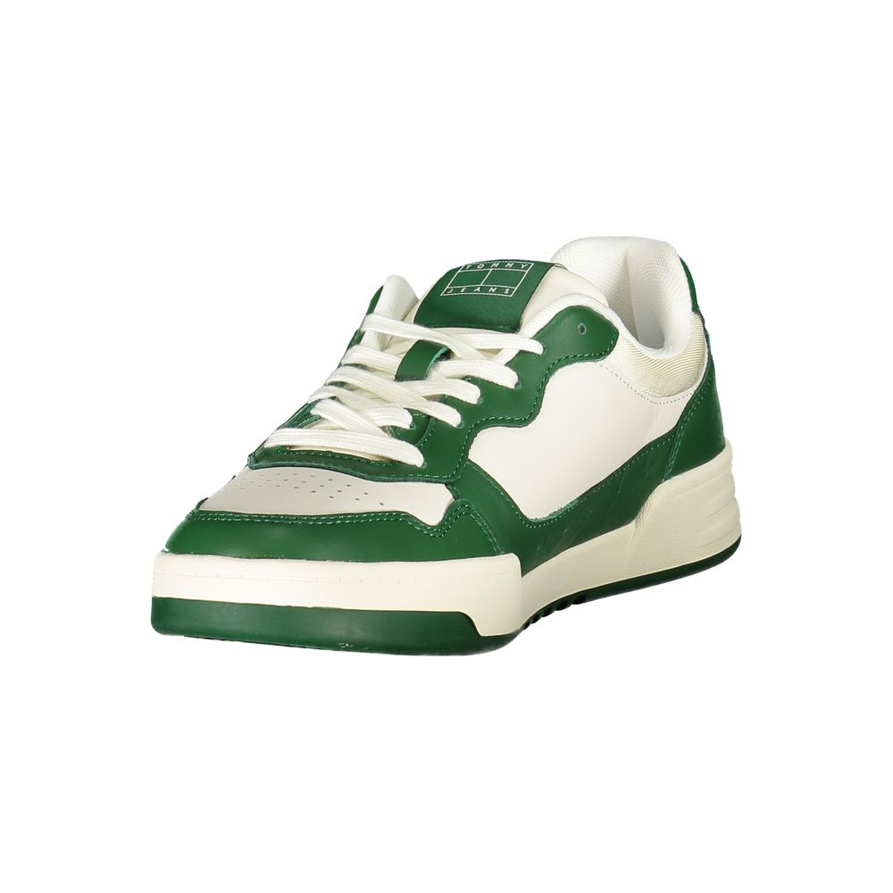 Tommy Hilfiger White Polyurethane Men Sneaker