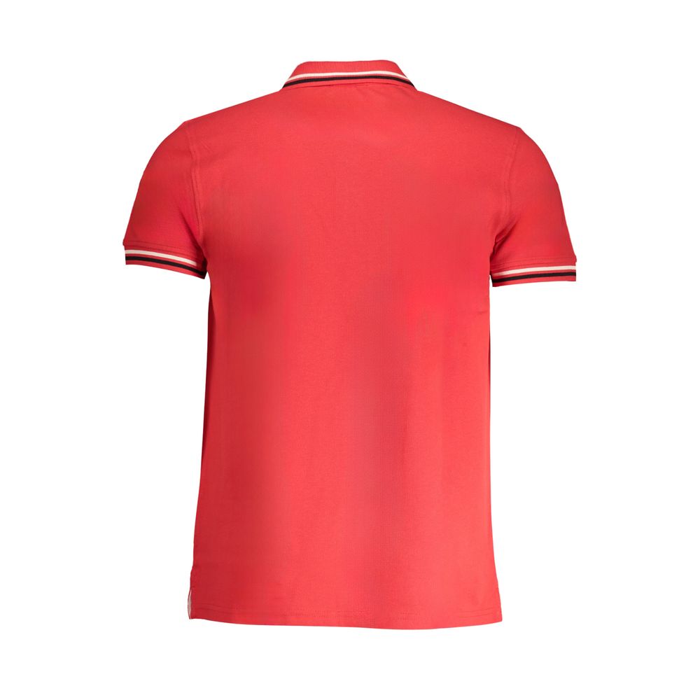 Cavalli Class Red Cotton Men Polo Shirt