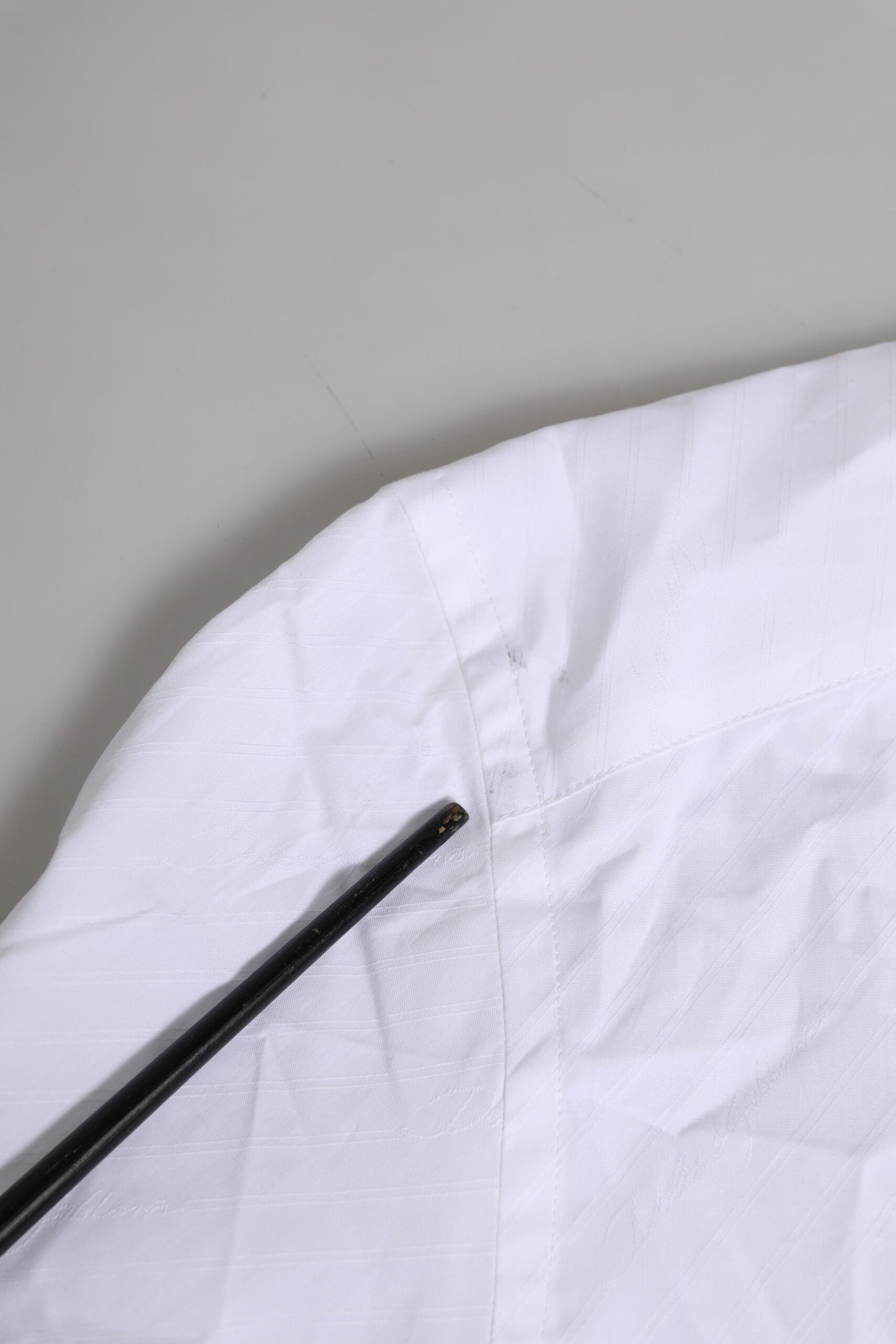 Dolce & Gabbana White Cotton GOLD Long Sleeves Formal Shirt