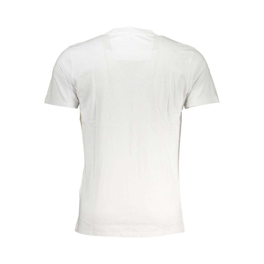 Cavalli Class White Cotton Men T-Shirt