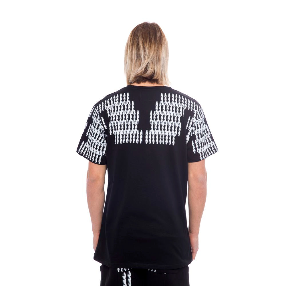 Nicolo Tonetto Black Cotton Men T-Shirt