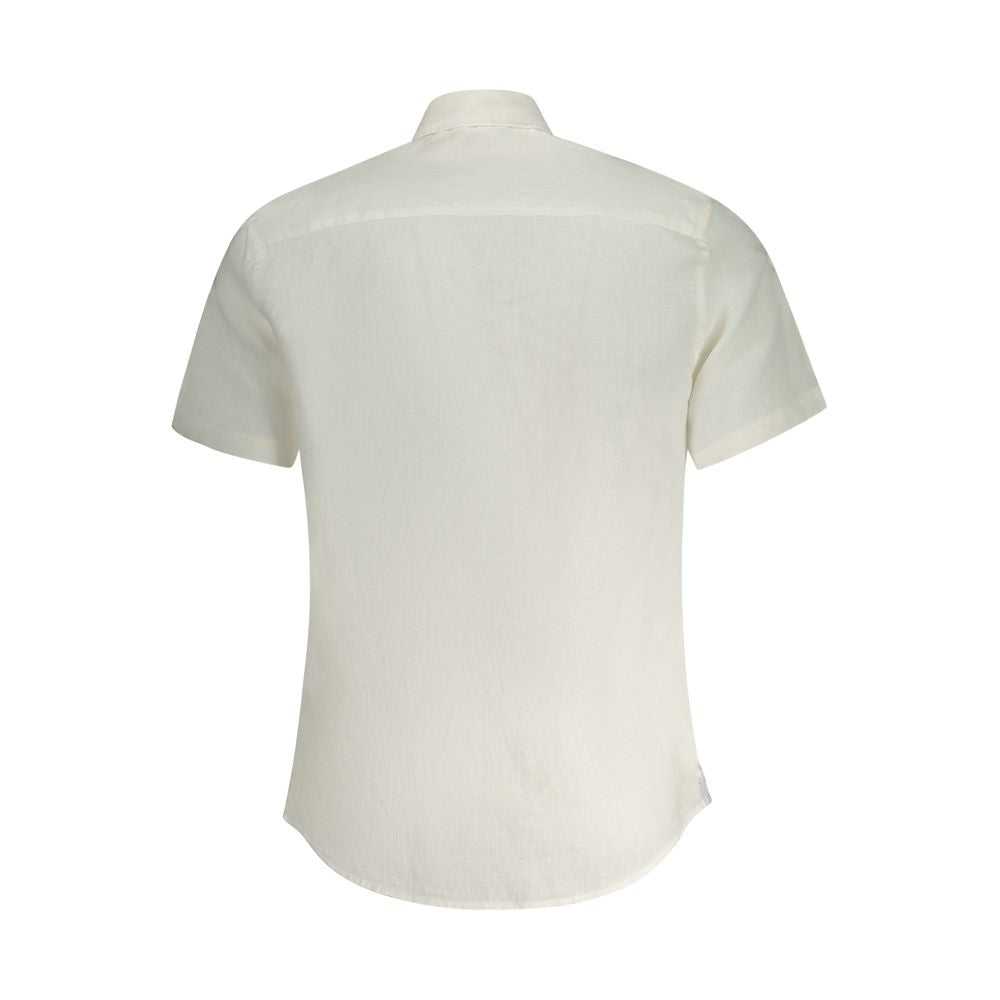 North Sails Bianco Linen Men Shirt