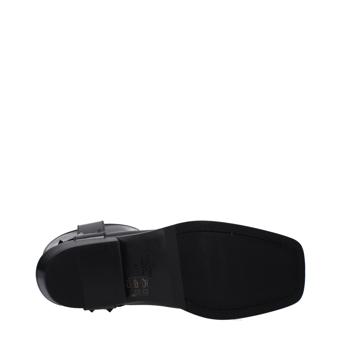 Valentino Garavani Black Leather Ankle Boots