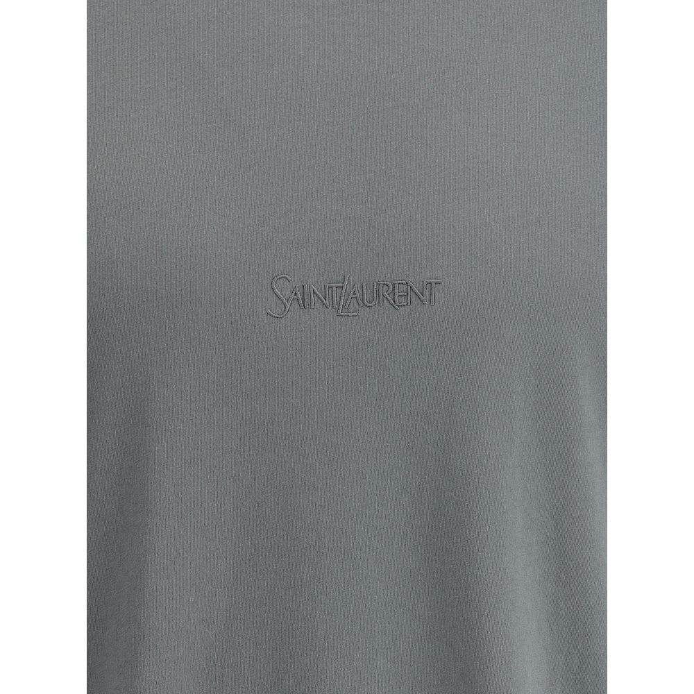 Saint Laurent Bicolor Cotton T-Shirt