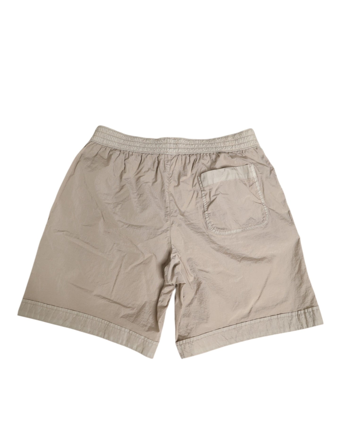 Dolce & Gabbana Beige Nylon Beachwear Men Boxer Short Swimwear