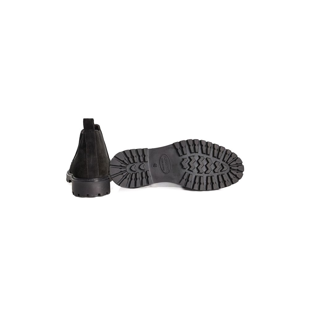 Roberto Pepe Luxury Black Calfskin Men Boot
