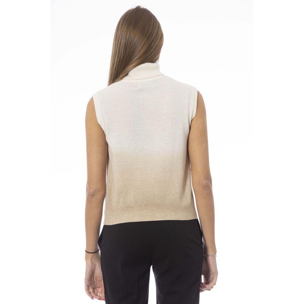 Baldinini Trend White Wool Women Sweater