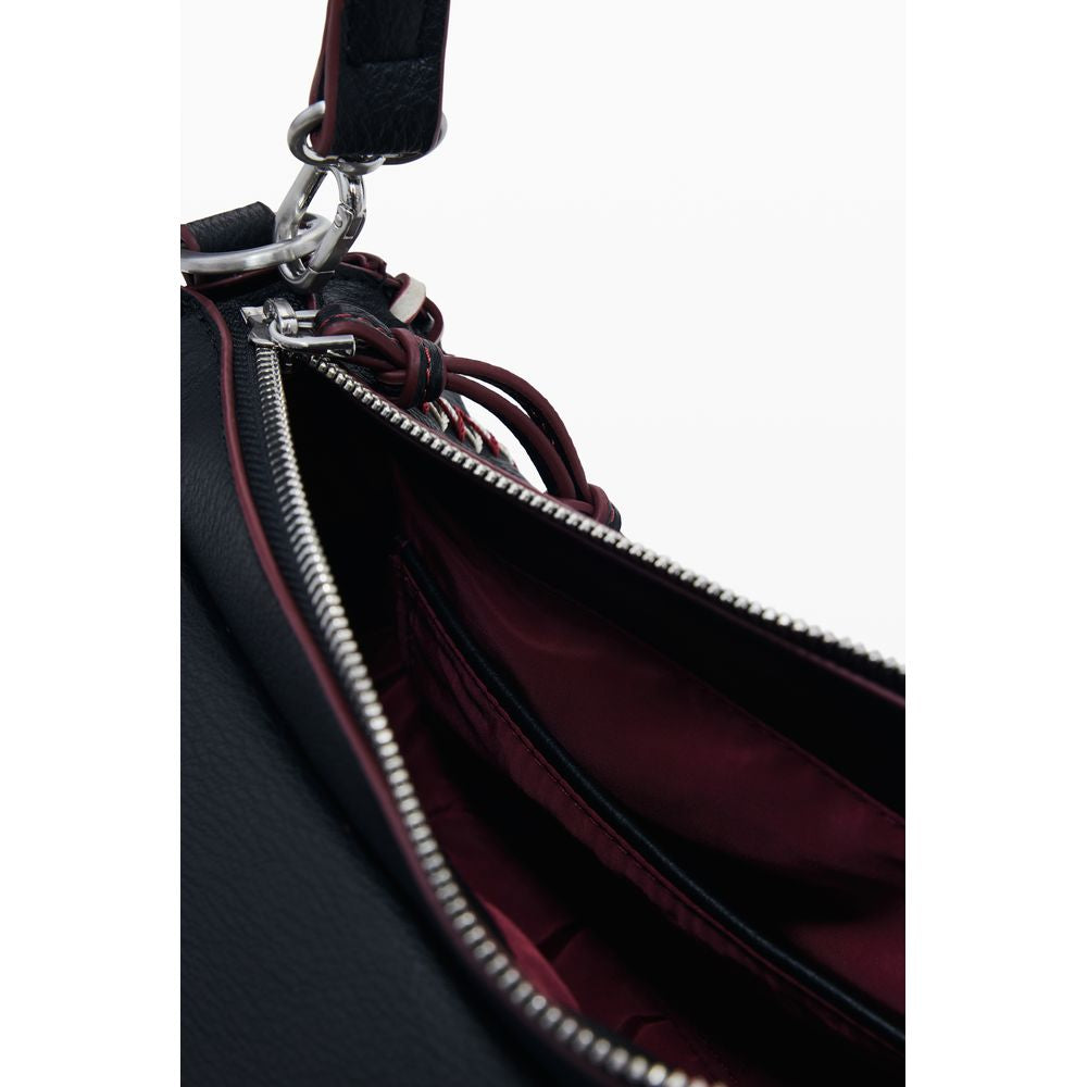 Desigual Nero Poliuretano Donna Borsa
